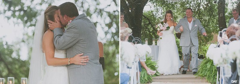 Ceremony under tree at Antebellum Oaks