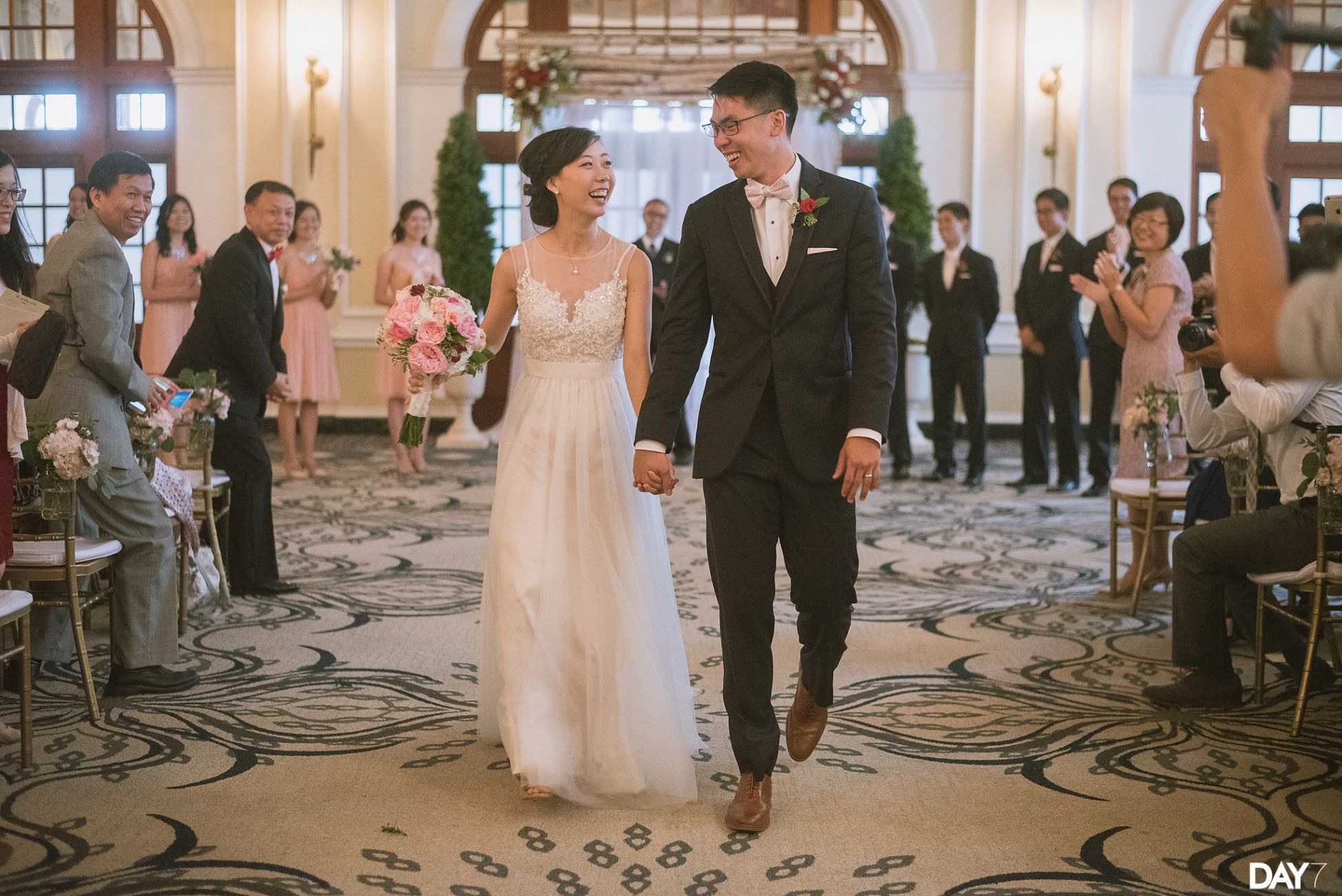 ceremony at Crystal Ballroom Houston Wedding