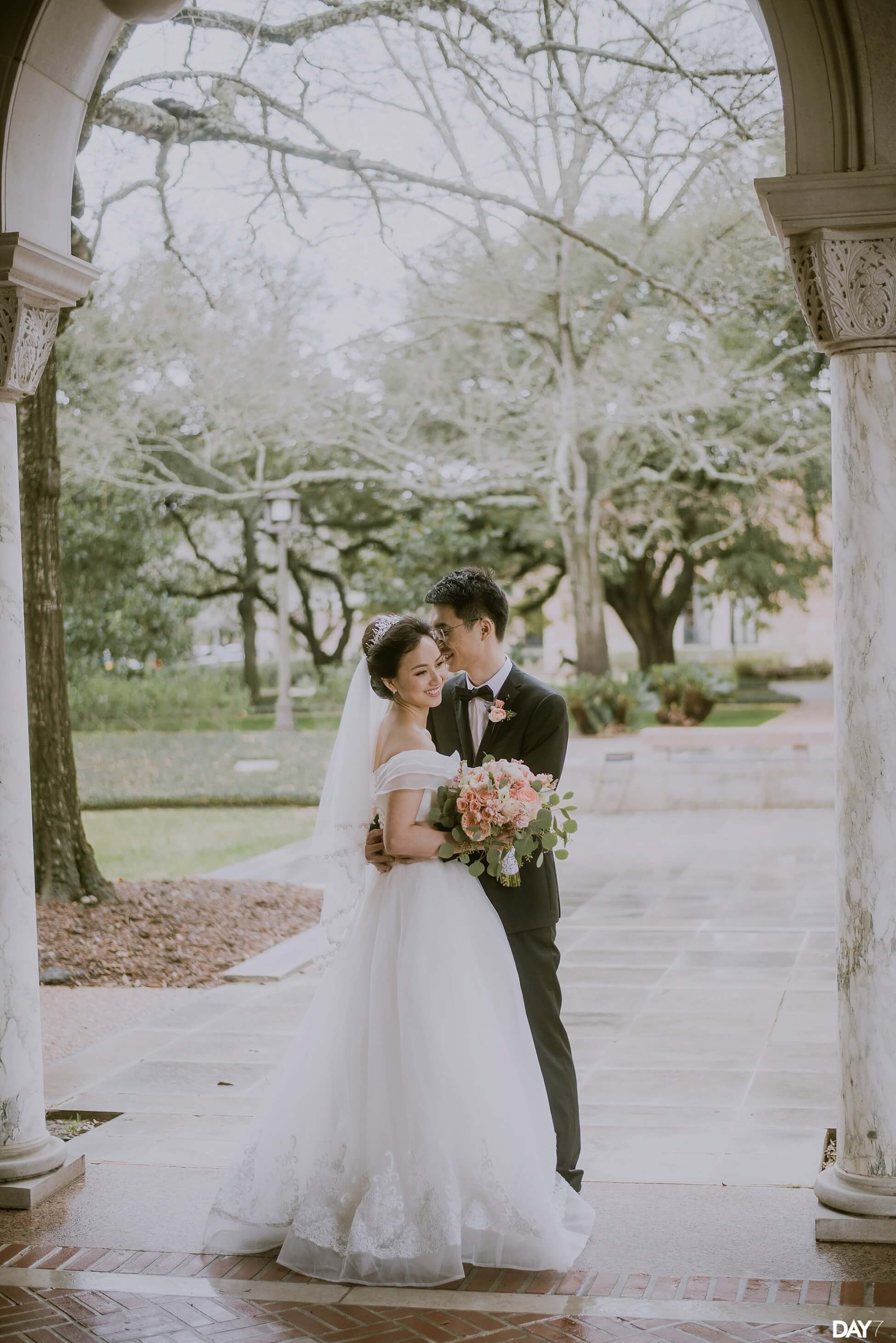 Rice University Houston Club Wedding Photographer